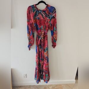 Farm Rio Aminal Collage Maxi Dress, Size Small